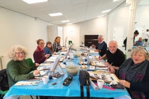 Creative Art Classes Basingstoke students group photo